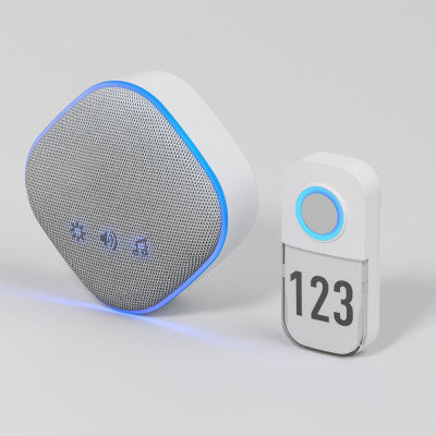 Кнопка звонка DBQ29 DBQ29M WL белый