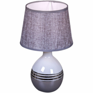 Интерьерная настольная лампа  01934-0.7-01 WH GY SL