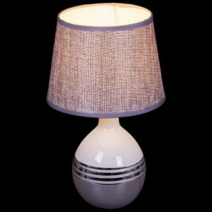 Интерьерная настольная лампа  01934-0.7-01 WH GY SL